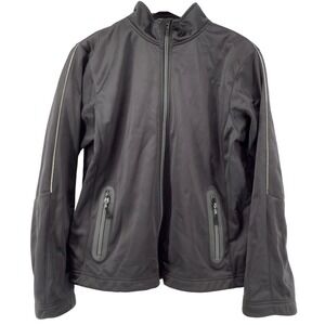 Zero Restriction Highland Full Zip Jacket Black Women L Pockets Golf Lightweight